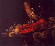 Willem Kalf Still Life with Lobster, Drinking Horn and Glasses USA oil painting reproduction